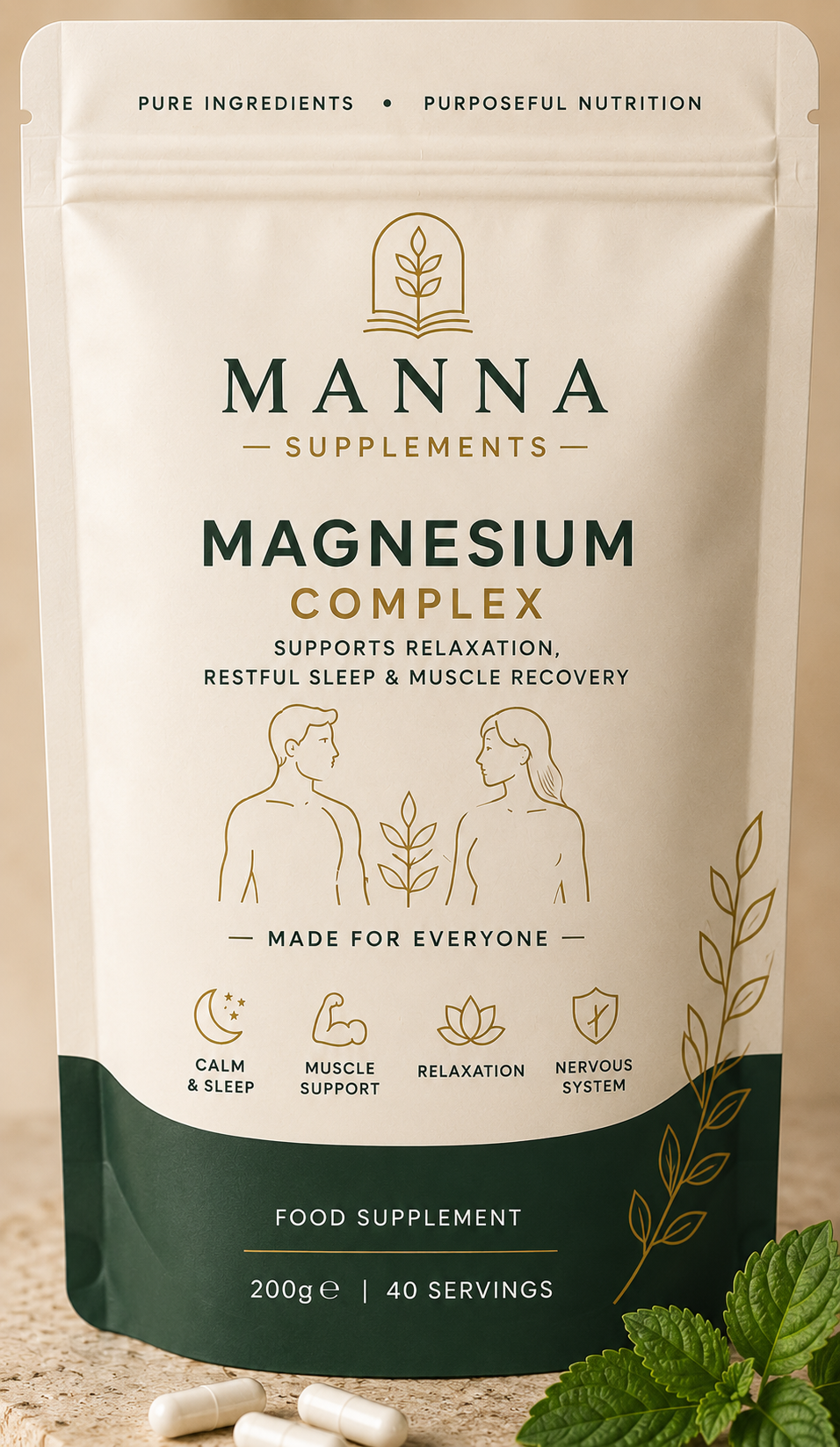 Manna Supplements Magnesium Complex – 90 Capsules